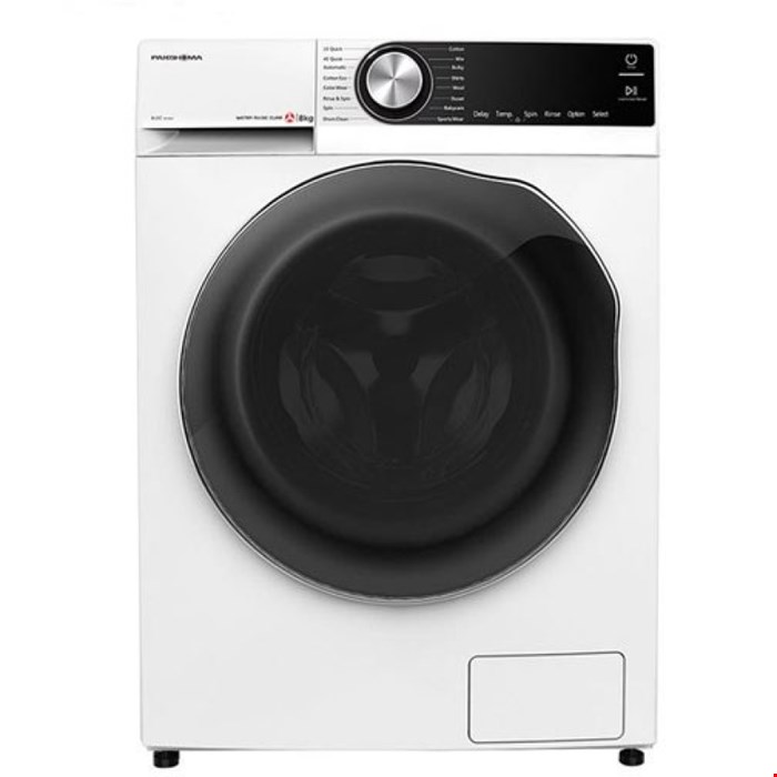 ماشین لباسشویی پاکشوما مدل TFB - 86407 ST ظرفیت 8 کیلوگرم سفید