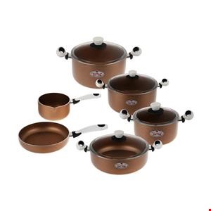 سرویس قابلمه ۱۰ پارچه گراناکا زرساب (وارداتی) با پوشش 5 لایه سوئیس