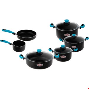 سرویس قابلمه ۱۰ پارچه گراناکا زرساب (وارداتی) با پوشش 5 لایه سوئیس