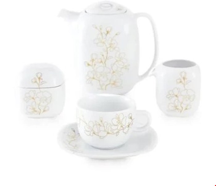 چایخوری17 پارچه زرین شکوفه گیلاس درجه: عالی