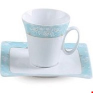 چایخوری 12 پارچه زرین مدل سلبریشن فیروزه درجه3